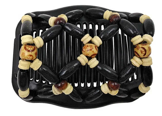 Peine de doble hilera con cuentas Delysia King