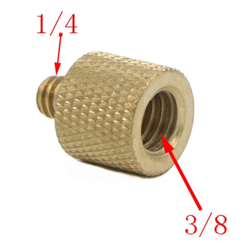 50pcs/lot 1/4" to 3/8" Male to Female Thread Screw Mount Adapter Tripod Plate Screw mount for Camera Flash Tripod Light Stand: B  14