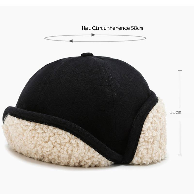 Cappello da cacciatore invernale da donna Ushanka bombardiere cappelli di pelliccia cappello da neve elastimo per tempo freddo unisex