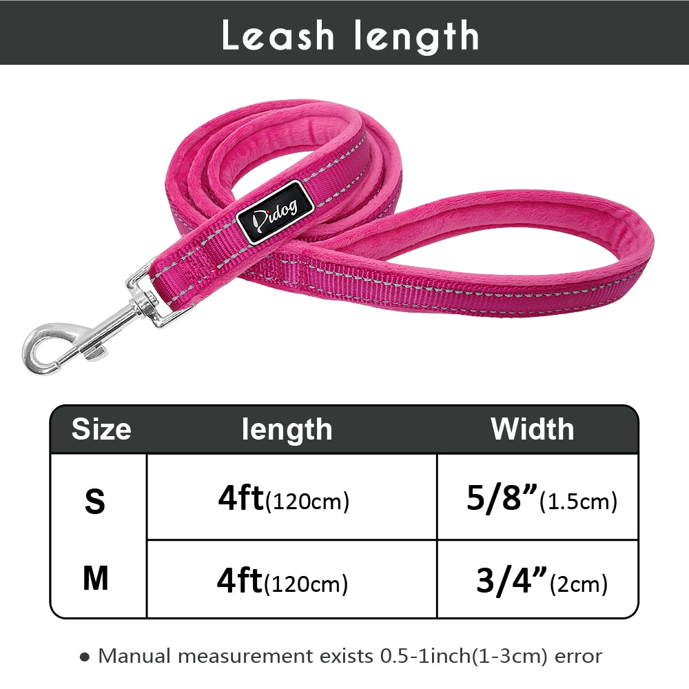 Correa suave de nailon reflectante para perro Pitbull, correa para correr y caminar para cachorros pequeños, medianos, grandes, correa de cuerda para perro mascota de 120cm