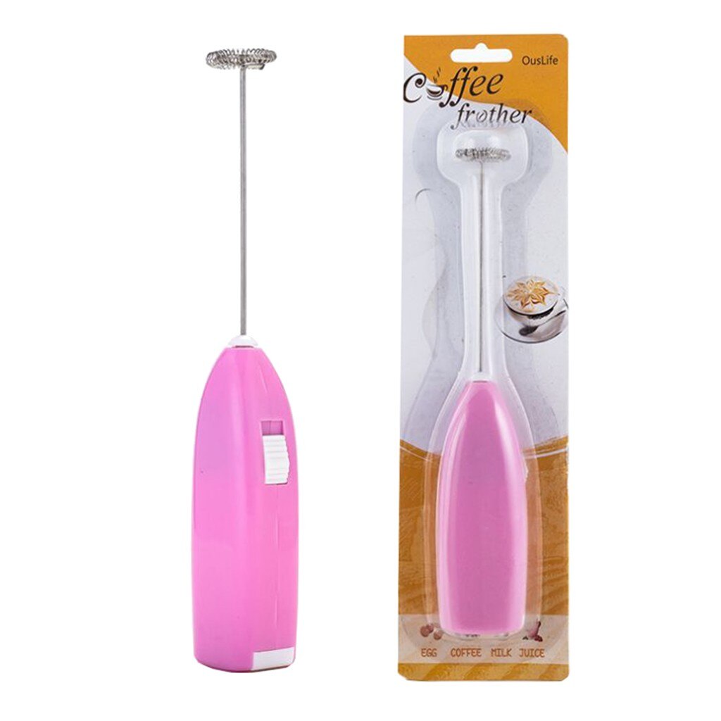 Drinks Milk Frother Foamer Whisk Mixer Stirrer Egg Beater Electric Mini Handle Cooking Tools Daily Necessities
