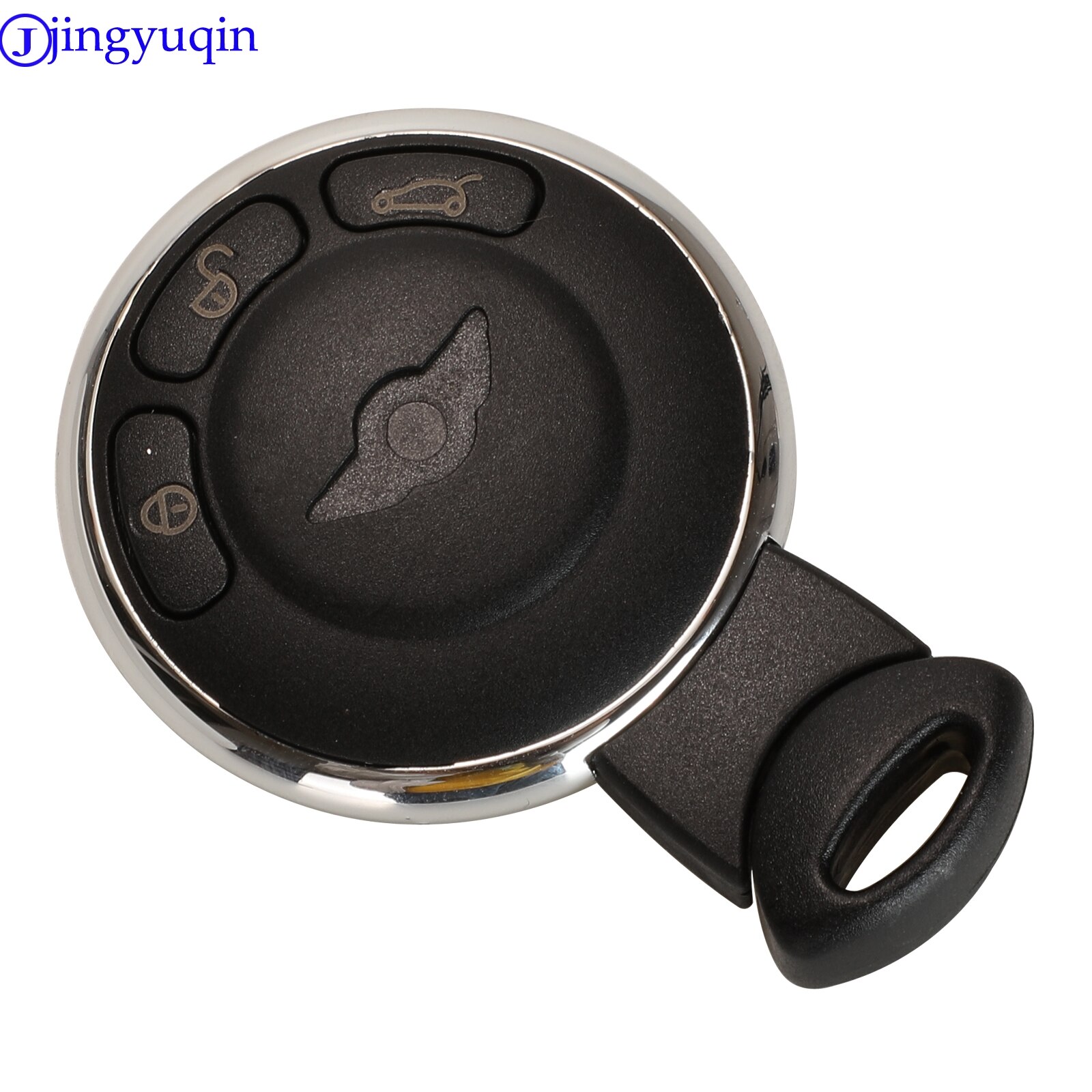 Jingyuqin 3 Knoppen Afstandsbediening Smart Card Key Shell Fob Case Cover Voor Bmw Mini Cooper Auto Smart Key Met Blade