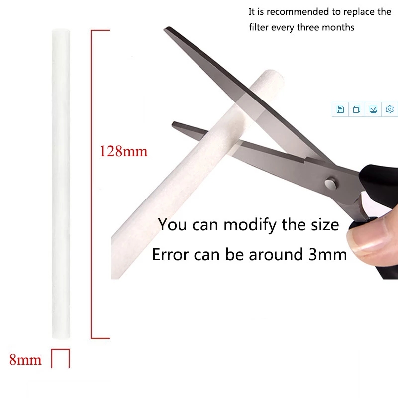 10/20/30/50pcs Air Humidifier Aroma Diffuser Filters Mist Maker Parts Replacement Cotton Swabs Air Humidifiers Spare Filter