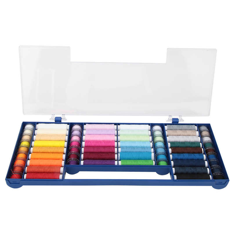 Rangement Scrapbooking 32 Color 64 Sewing Thread Kit Storage Box Sewing Machine Accessories Sewing Tools Kit