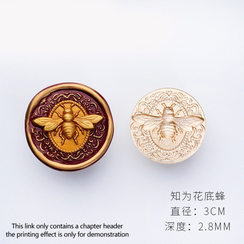 3D Embossment Bow Tie Wax Stamp Special-shaped Bee Return Sealing Lacquer DIY Decoration Craft Wedding Invitations: 8