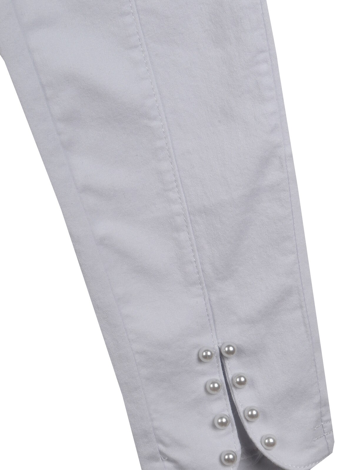 Pantalon blanc avec perles