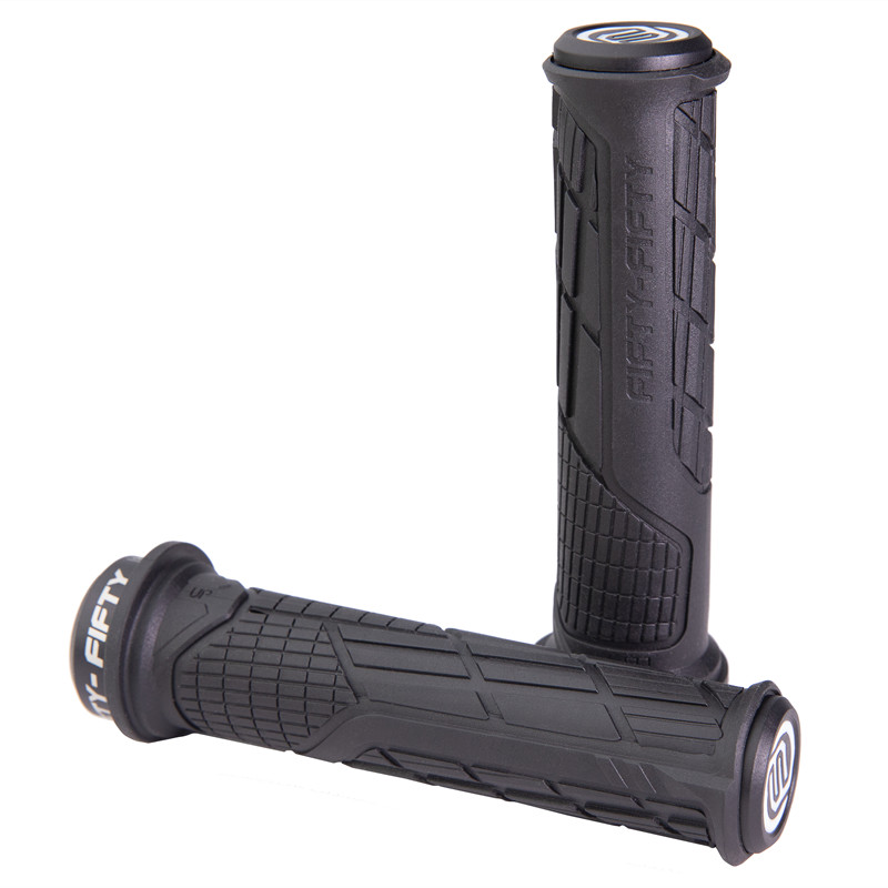 FIFTY-FIFTY MTB Bicycle Grips Custom Rubber Compound Single lock Handlebar Grips Shock-absorbing Soft Bike Grips