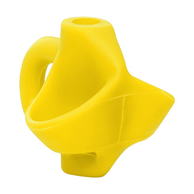 1 pièces étude dessin jouet Silicone dauphin poisson tenir crayon enfants créativité enfants étudiants crayon écriture protéger doigt jouet: Argent