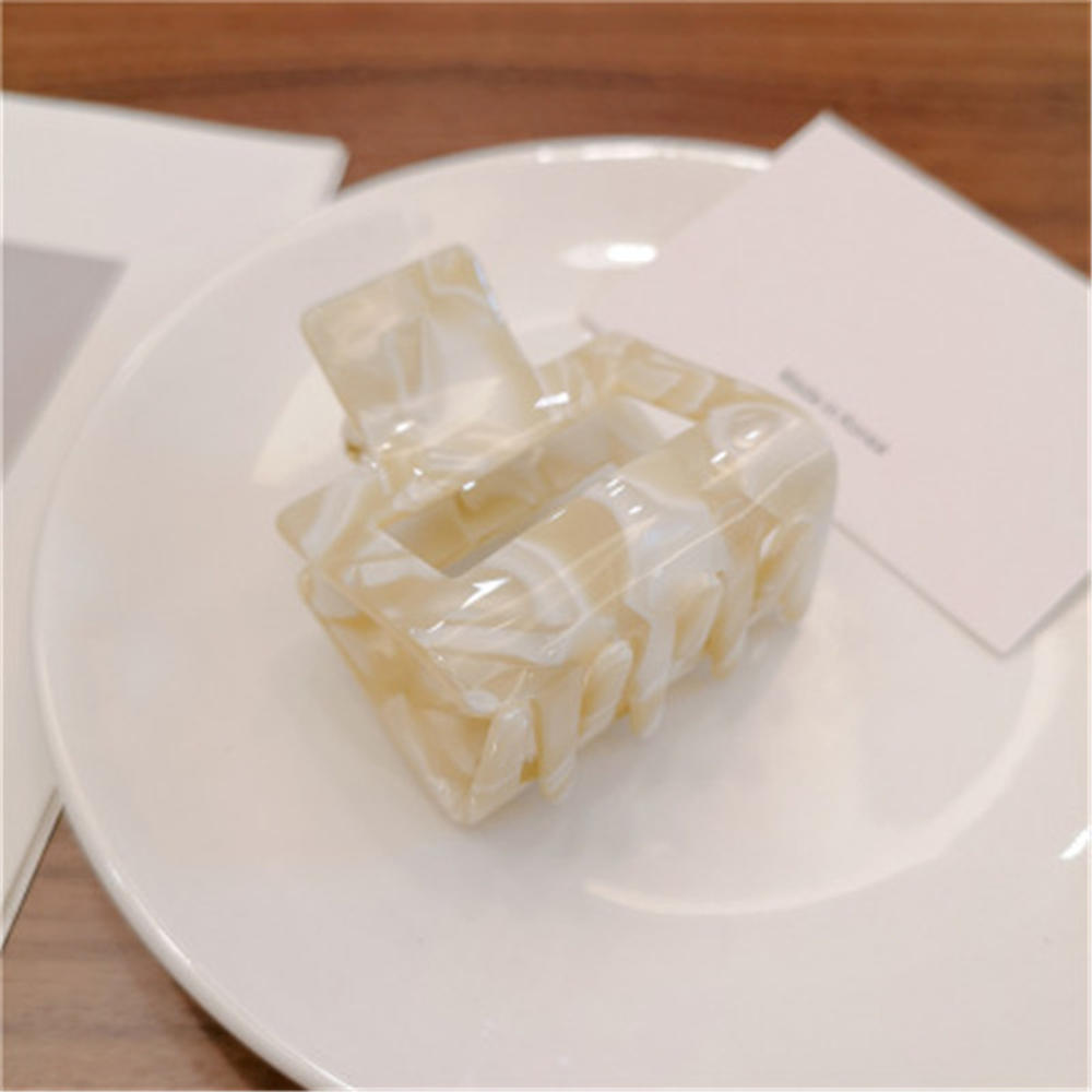 Pinzas en forma de garra para el pelo de acrílico de acetato gruesas simples, de gran tamaño, geométricas, con agujeros, para el pelo de la ducha, 1 Uds.: D