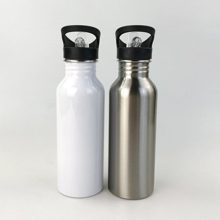 Blank sublimering 600ml termos flaskkopp överföringstryckning med sublimeringsbläck diy överföring värmepress tryckmaskin