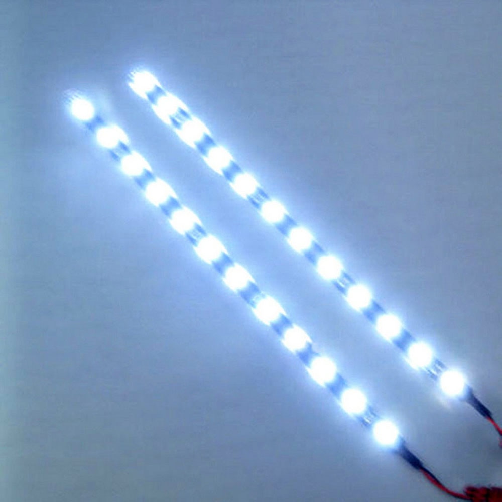 30 cm 12 V 15 LED Car Auto Motorfiets Waterdichte Strip Lamp Flexibele Licht Perfect voor decoratie Motorfiets Accessoires