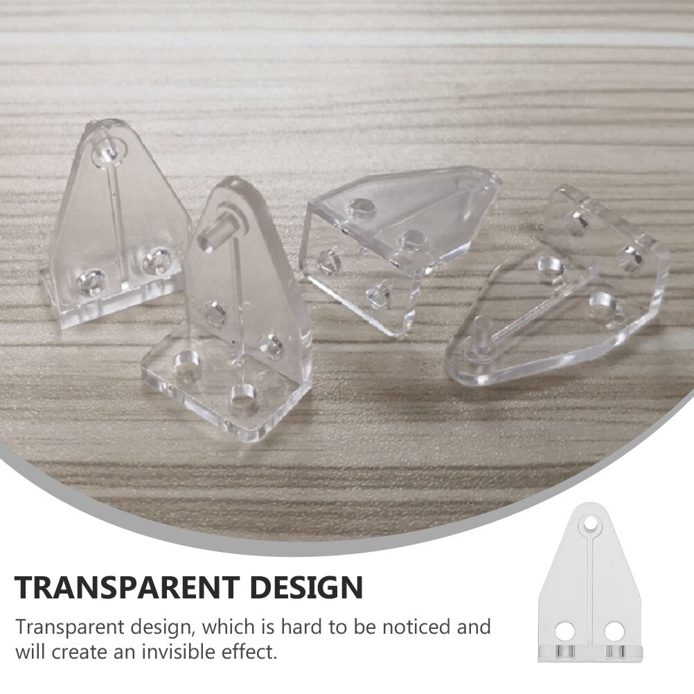 40Pcs Venetian Blind Hold Down Brackets Clear Plastic Blinds Hooks Supplies