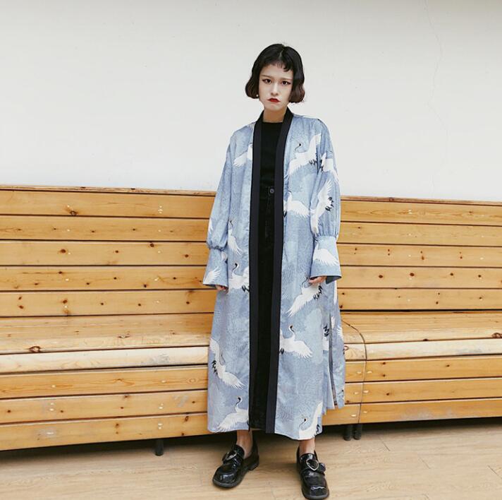 Manteau Long et fin pour femme, Kimono japonais, Cardigan, Yukata, vêtement d'extérieur