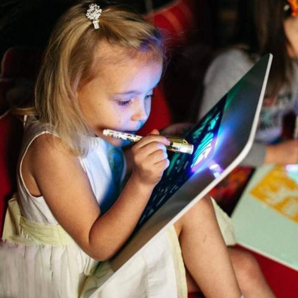 Illuminated Light Drawing Board Toy Development Drawing Doodle Tablets Education Toys NC99