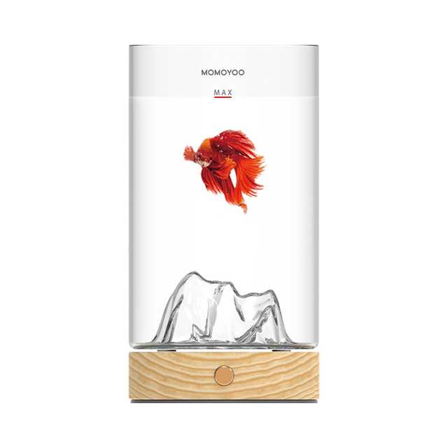 Xiaomi-Mini pecera perezosa PRO, varios LED deslumbrantes, bajo ruido, filtro doble, partible, carga USB, acuario para casa y oficina: MOMOYOO
