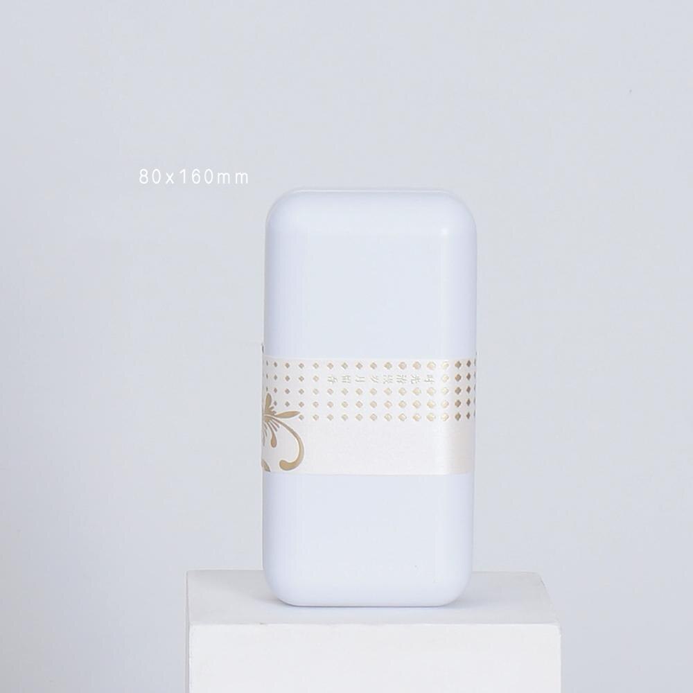 6 pièces/lot général Pu Er thé scellé boîte en fer blanc boîte d'emballage de thé vide caisse de nourriture pour cuisine impression café poudre organisateur de stockage: White M 6pcs