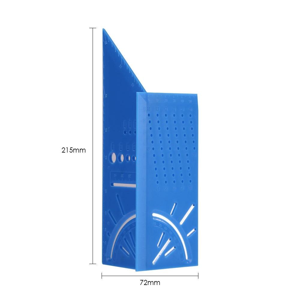 Aluminum/Plastic Woodworking Scriber Mark Line Gauge Dovetail Maker Template Guide Tool Vertical Angle Calibration Guide: Plastic Blue