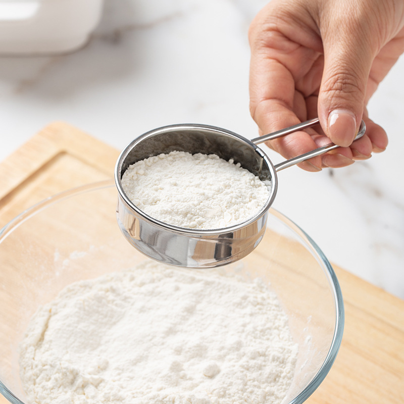 Mini Stainless Steel Flour Sieve Strainer with Handle Small Flour Sifter Drainer for Baking Dusting Powdered Sugar Coffee Filter