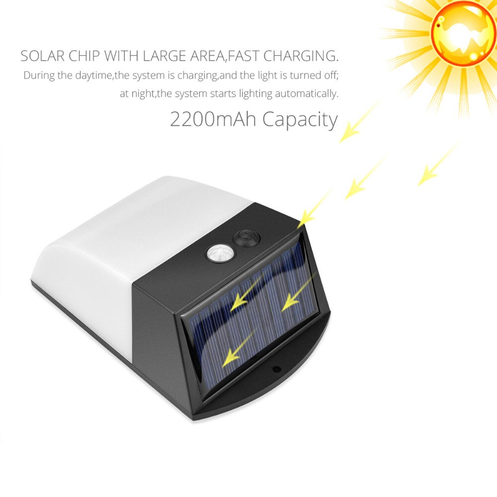 24 leds trådløst solcellelys solenergi pir bevægelsessensor udendørs vandtæt til gadehave sikkerhedsvæglampe med 4 tilstande