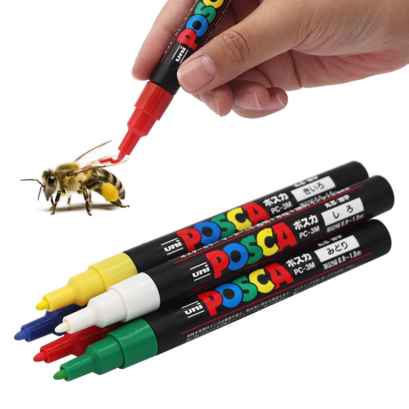 1Pc Queen Bee Marker Plastic Bijenteelt Mark Pen 5 Kleuren Optioneel Niet Vervagen Bee Identificatie Apparatuur Bijenteelt Gereedschap