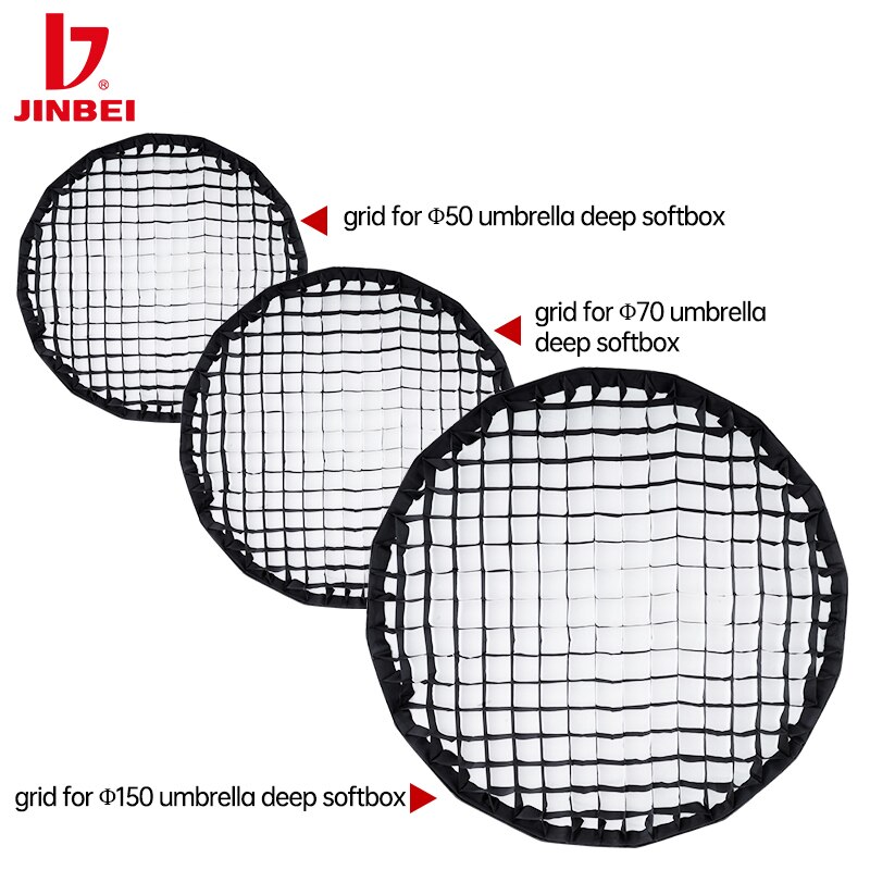 JINBEI KC/KE Series Softbox Grid for Umbrella Deep Octagonal Soft Box Light Control Accessory
