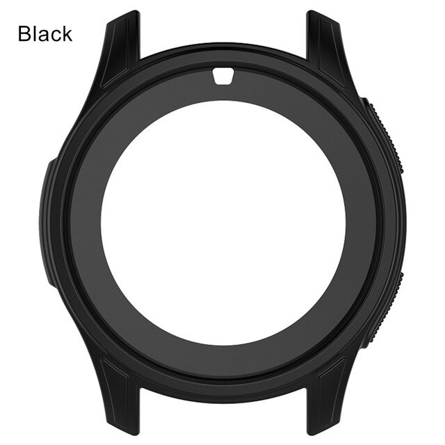 Smart Horloge Wijzerplaat Onderdelen Horloge Case Voor Samsung Galaxy Horloge 46 Mm SM-R800 & Gear S3 Frontier Horloge Beschermende Frame case Cover Shell: Black