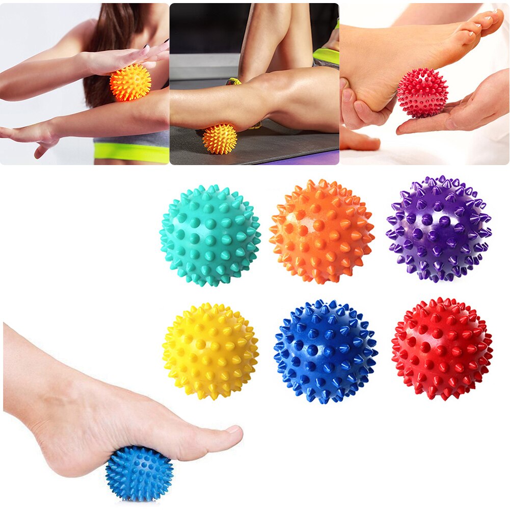 6.5cm Crossfit Spiky Massage Ball Trigger Point Sport Fitness Hand Foot Pain Relief Roller