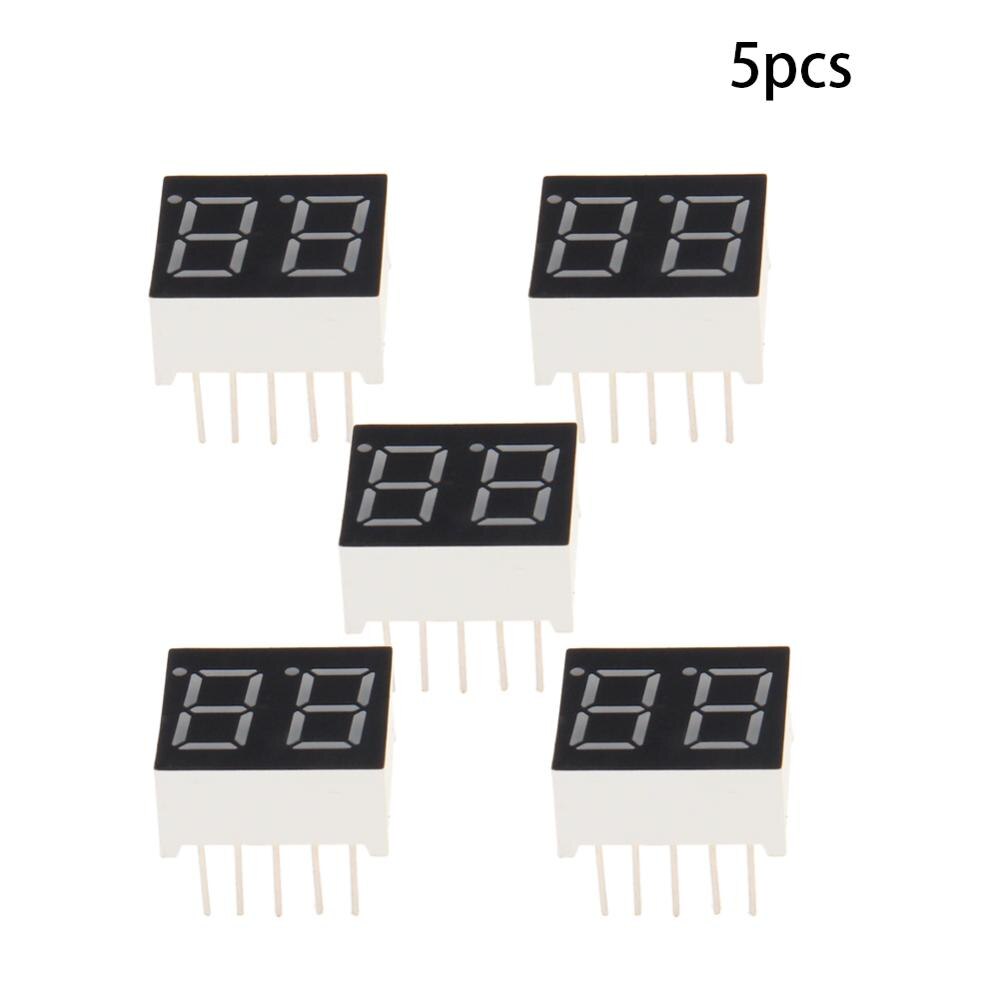 2 ~ 20 st gemensam katod / anod led display 2 bitars digitalt rör 10 stift 7 segment 2v 20ma röd/grön led segment displayer: 3621ah x5 st