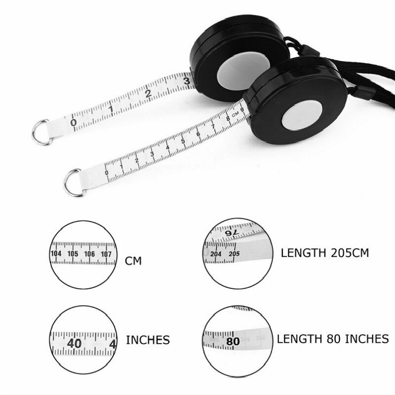 WINTAPE 2.5M Tape Measuring Body Tape Ruler Measure For Sewing Tailor Fabric Retractable Home DIY Tape Ruler Measurements Tool