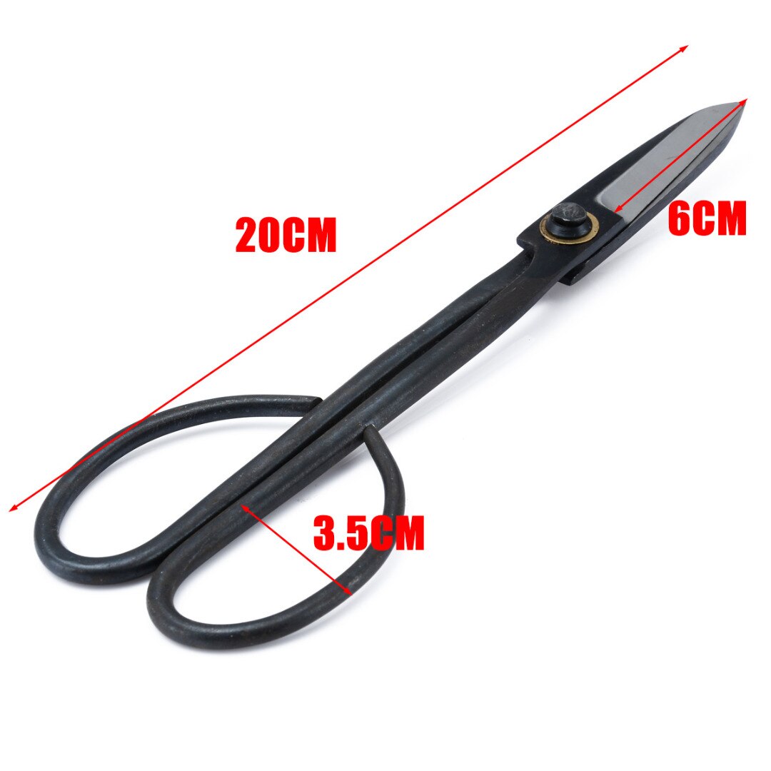 8 ''stahl Haushalt Bonsai Schere Schere Lange Griff Scissor für Garten Pflanze Baum Beschneiden Werkzeuge Schwarz