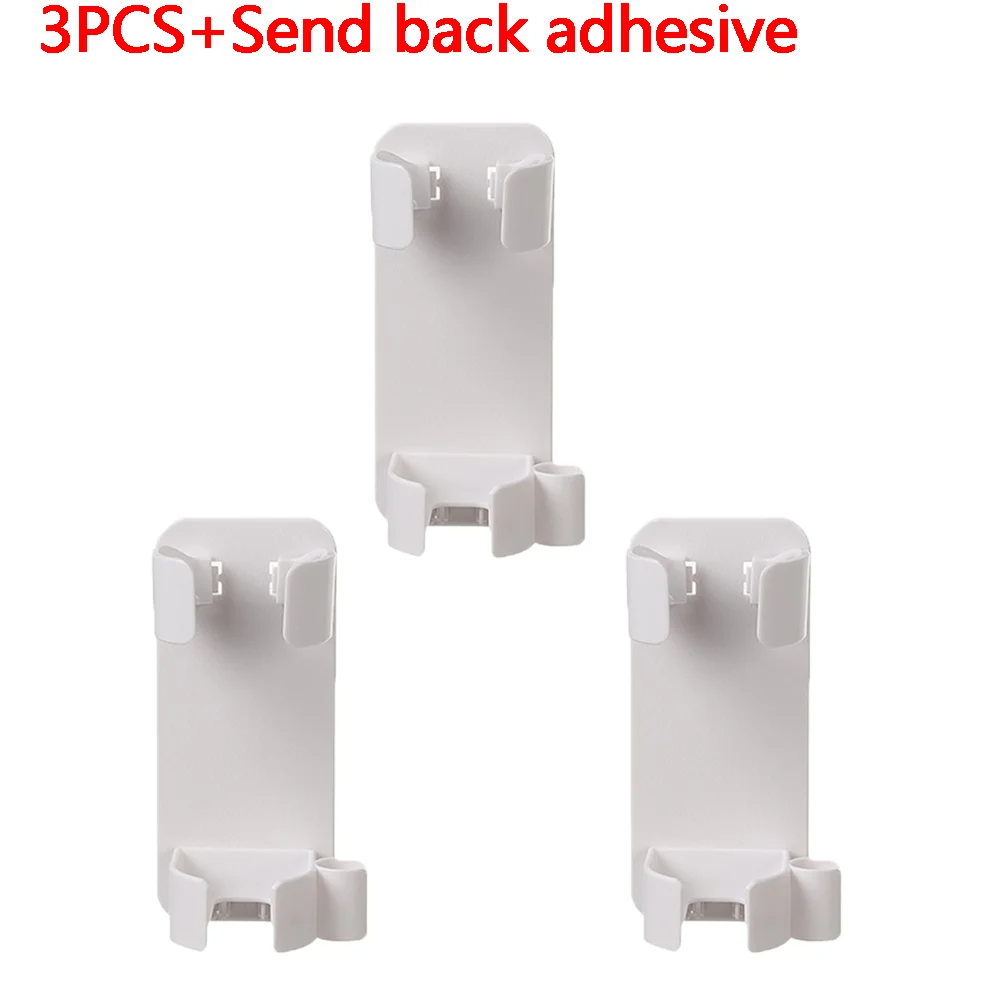 Home Non Perforated Hair Dryer Rack Bathroom Straight Hair Comb Storage Rack Bathroom Wall Mounted Curling Iron Storage Rack: green