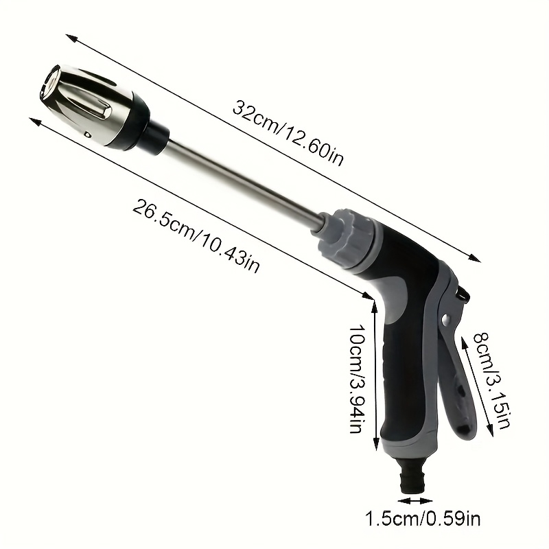 25FT-125FT Telescopic Garden Watering Hose, High-Pressure Adjustable Nozzle, Garden Irrigation Cleaning Tool