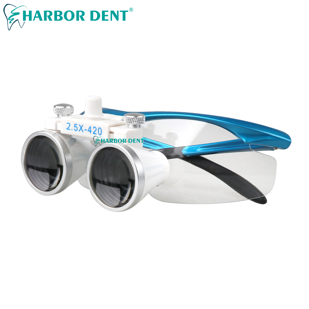 Dental Binocular Magnifier Ultra-lightweight Optical Loupes 320-420mm Magnifying Glass For Dentist Surgery 2.5X 3.5X: standalone