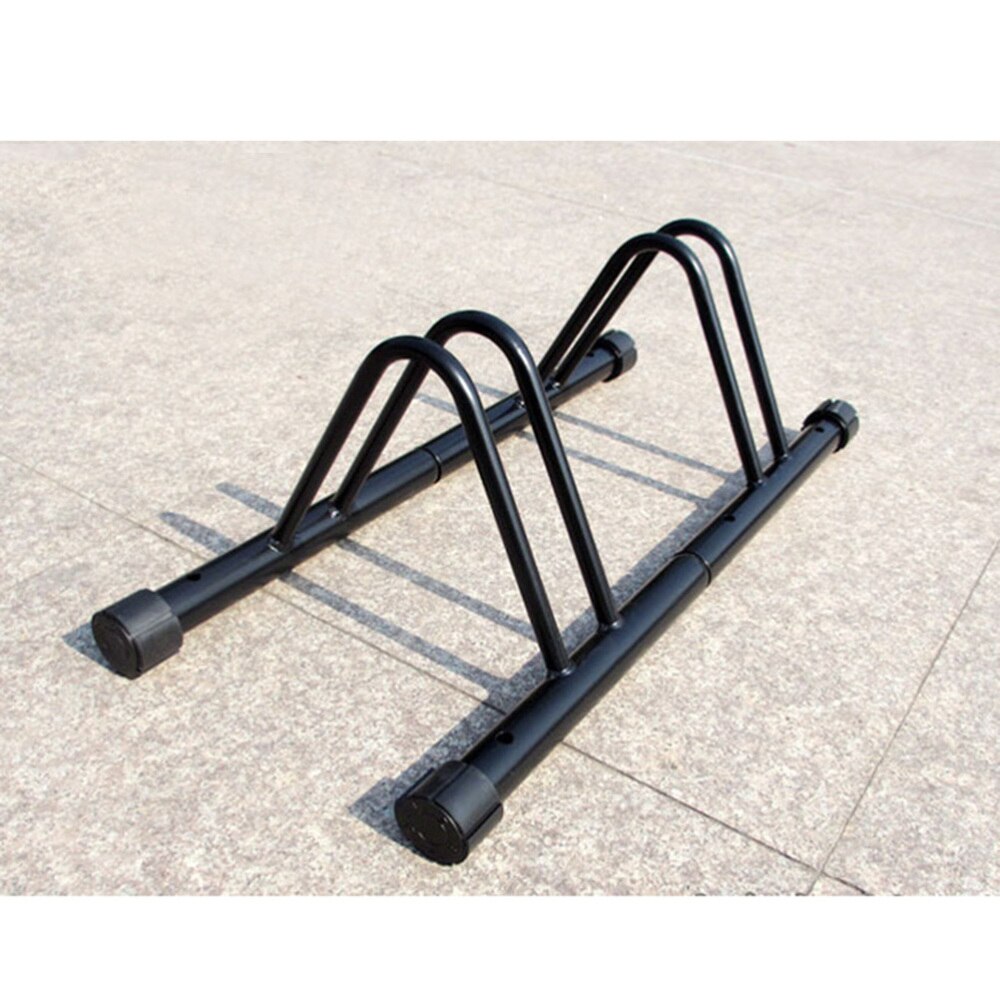 Schwarz Boden Parkplatz Gestell Fahrrad Lagerung Halterung Rennrad Parkplatz Garage Accessary Stehen für drinnen und draussen