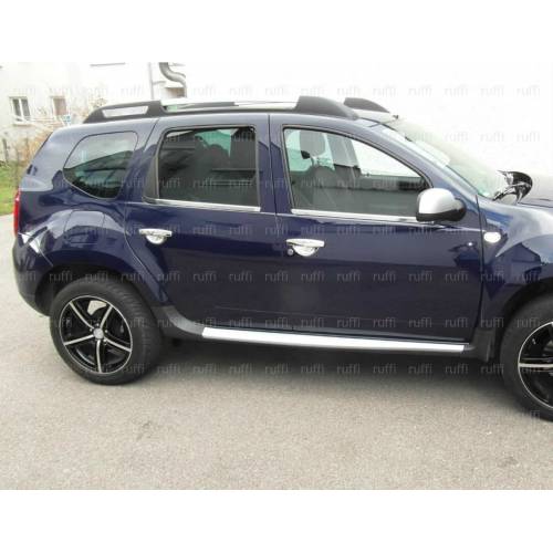 Dacia duster krom fönsterram trim 4 dörrar rostfritt stål bil styling tillbehör krom ram abs material