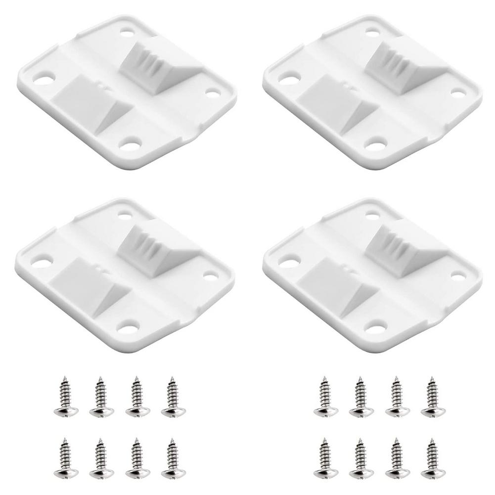4 Pcs Igloo Cooler Plastic Hinges Cooler Replacement Hinges With 16 Pcs Screw For Ice Chest Igloo Cooler Parts Replacement: Default Title