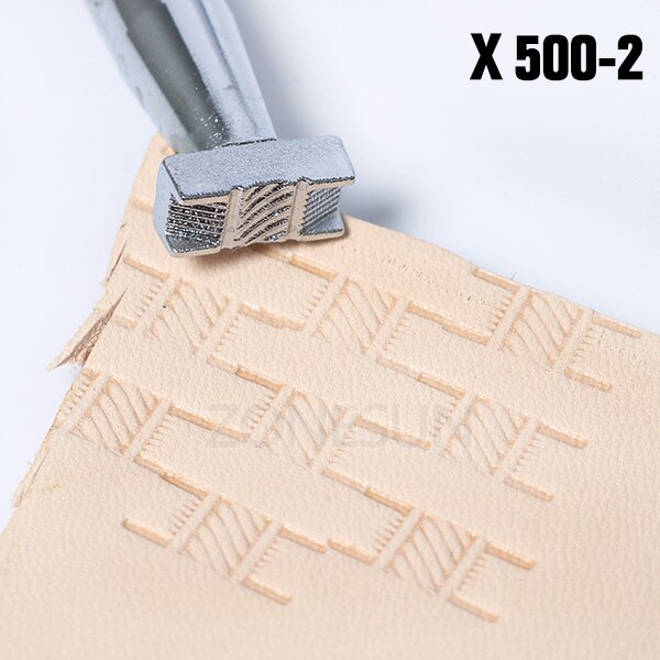 ZONESUN leather embossing kit Carving Printing Tool DIY Manual Leather Craft Stamps Art Pattern Leather Stamping Printing Tools: X500-2
