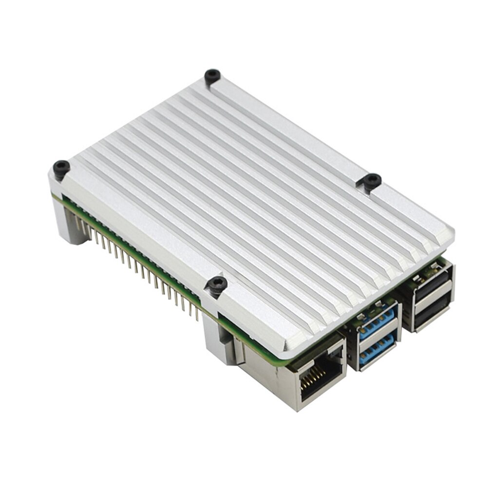 Aluminum Alloy Cases Protective Box CPU Memory Cooling for Raspberry Pi 4 Mainboard Protective Cases Heatsink Support