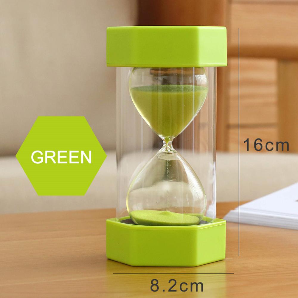 MINGZE Sablier Cristal Transparent En Verre Soufflé - Décoration Élégante 60 Minutes Rose - Minuteur 15/30/60 Min