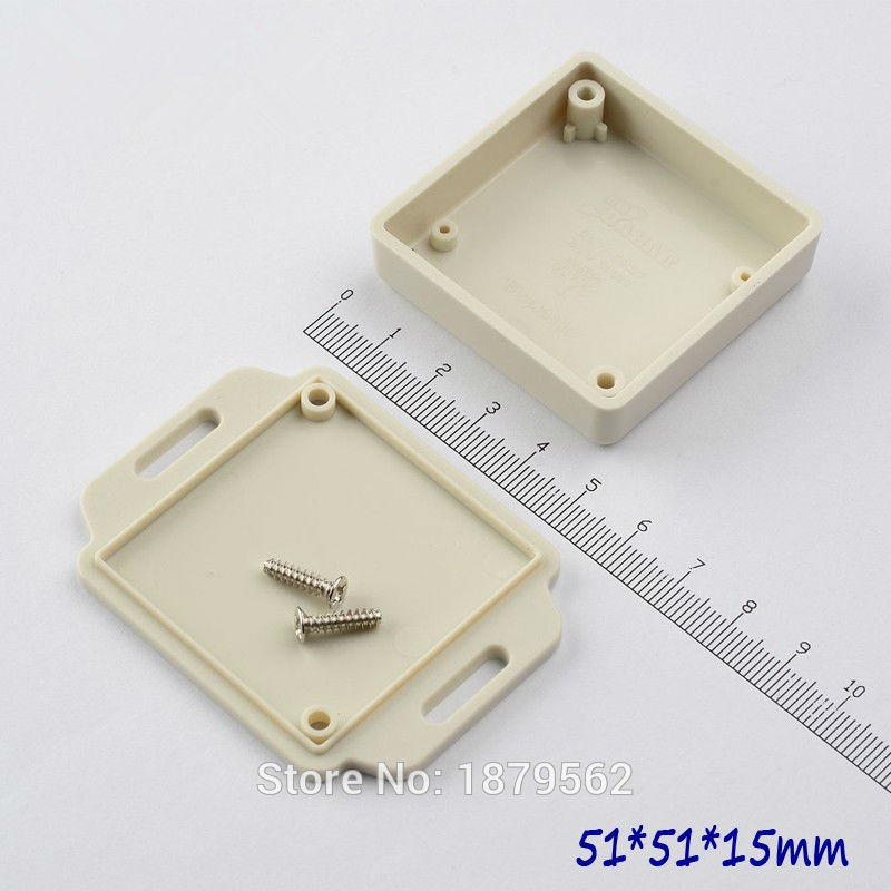 [2 colors] 51*51*15mm wall mount plastic box for electronic project junction box pcb small DIY led box waterproof outlet box