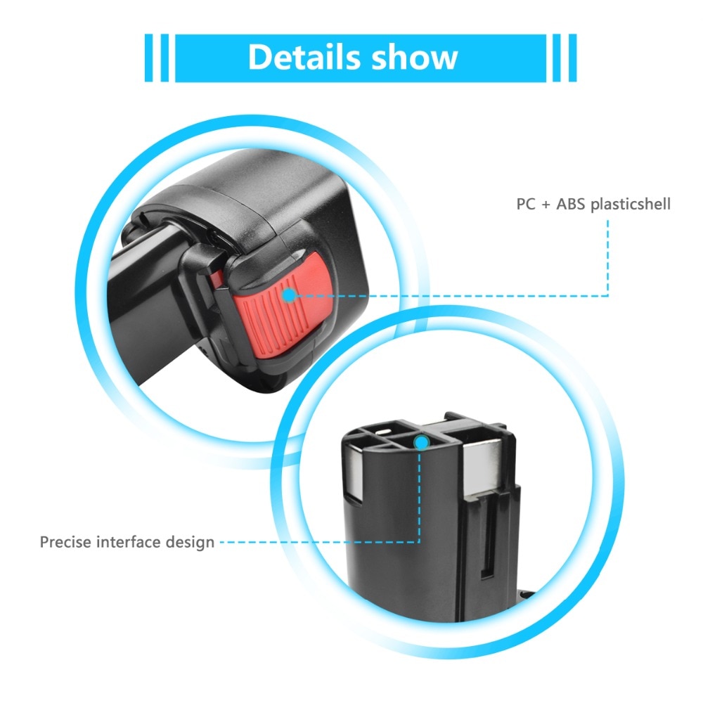 BATTOOL for Bosch 3000mAh 9.6V NI-MH BAT048 Rechargeable Battery PSR 960 BH984 BAT119 BAT100 BAT001 BPT1041 BH974 2607335260