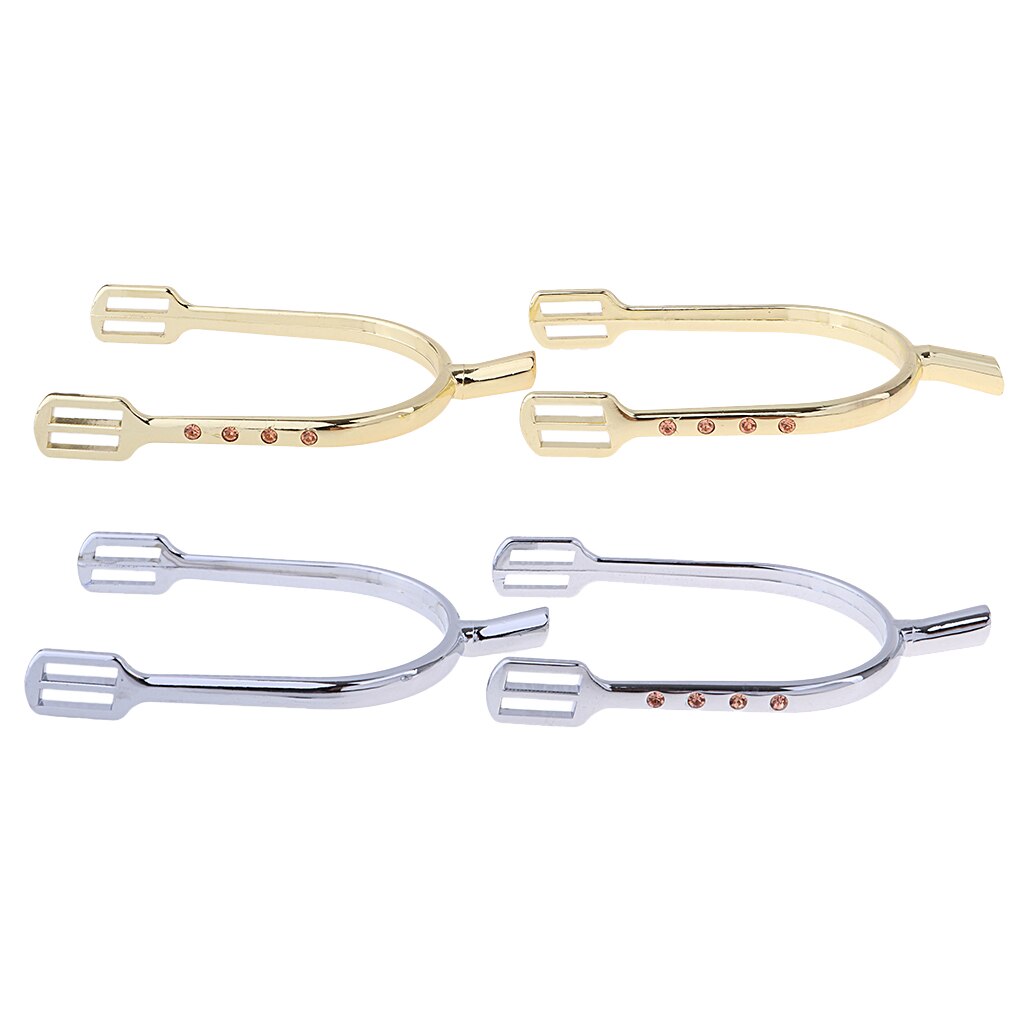 Western Show Spurs for Men Women, Durable Alloy Round End English Roping Spurs