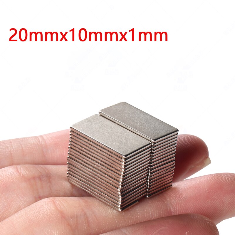 Rektangulære/firkantede magneter 5 mmx 5 mmx 5mm ~ 20 mmx 20 mmx 3mm sjældne jordarters neodym jernbor permanent magnet  n35