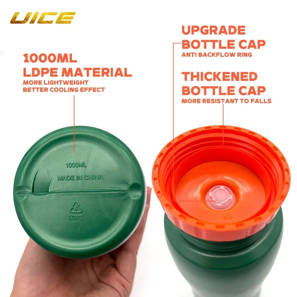 IJshockey Waterfles Hockeyuitrusting Hockey Sportfles 1000ML BPA Gratis Voetbal Lacrosse Flessen Sportuitrusting