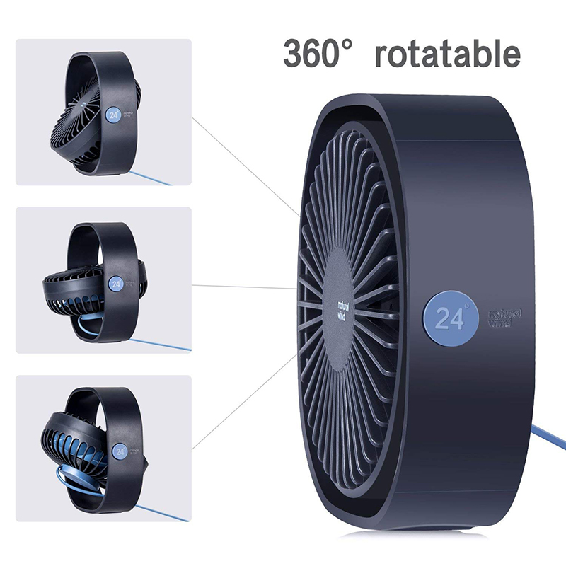 3 hastigheter mini usb skrivbordsfläkt personlig bärbar kylfläkt med 360 rotations justerbar vinkel för kontorshushåll som reser