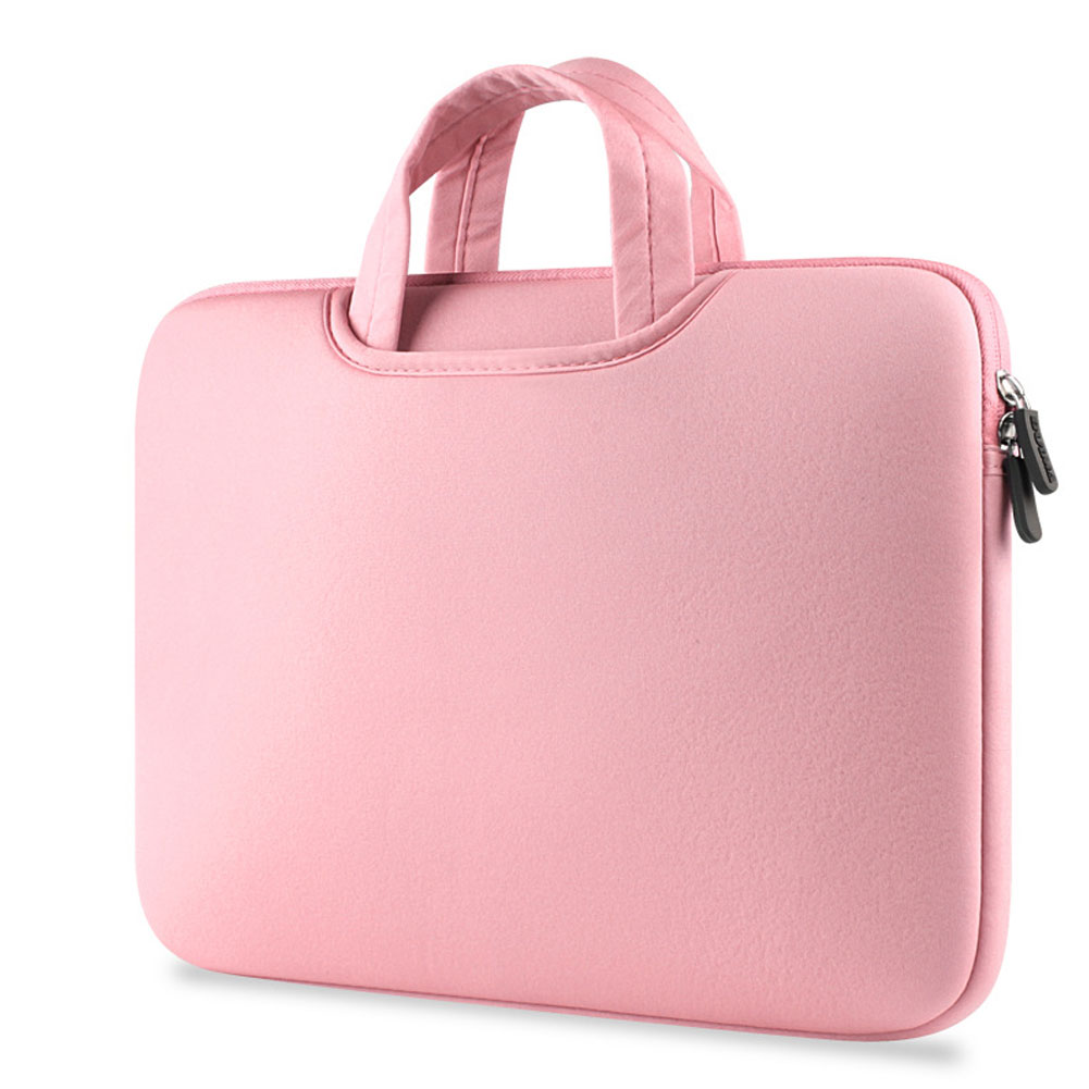 11 12 13 14 15 15.6 inch Computer Laptop Bag Briefcase Handbag For Dell Asus Lenovo HP Acer Macbook Air Pro Sleeve Pouch Case: Pink / 15 inch