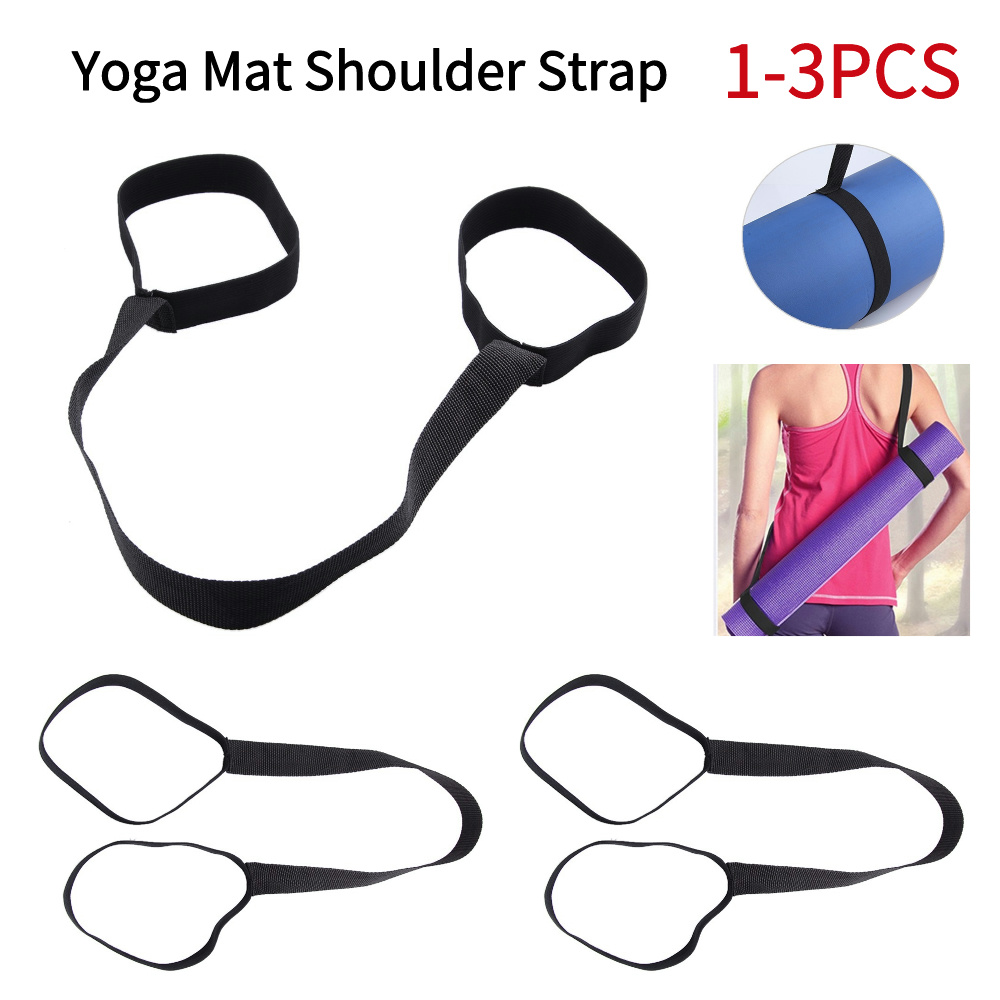 Correa para esterilla de Yoga, cinturón deportivo ajustable portátil, correa de transporte para hombro, cinturón elástico para ejercicio físico, 1-3 uds.