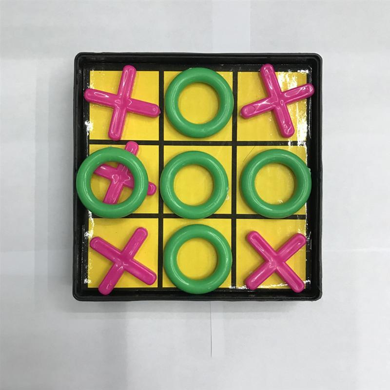 3 Sets Grappige Negen Checkers Game Set Tic Tac Toe Speelgoed Set Interessante Educatief Speelgoed Set Leisure Tafel Spel Set willekeurige Kleur