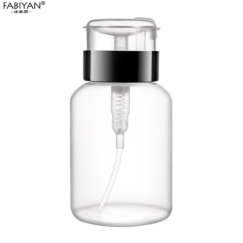 1Pc 250ml Nail Art Empty Plastic Bottle Polish Remover Alcohol Press Pumping Dispenser Nail Art UV Gel Cleaning Manicure Tool