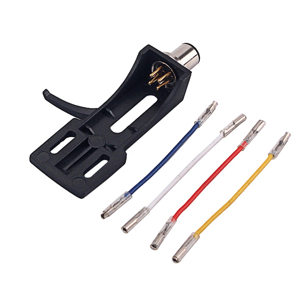 Universele Draaitafel Headshell Monteren Metalen Phono Cartridge Vervanging Fonograaf Hoofd Houder Met Stylus Lood Draad